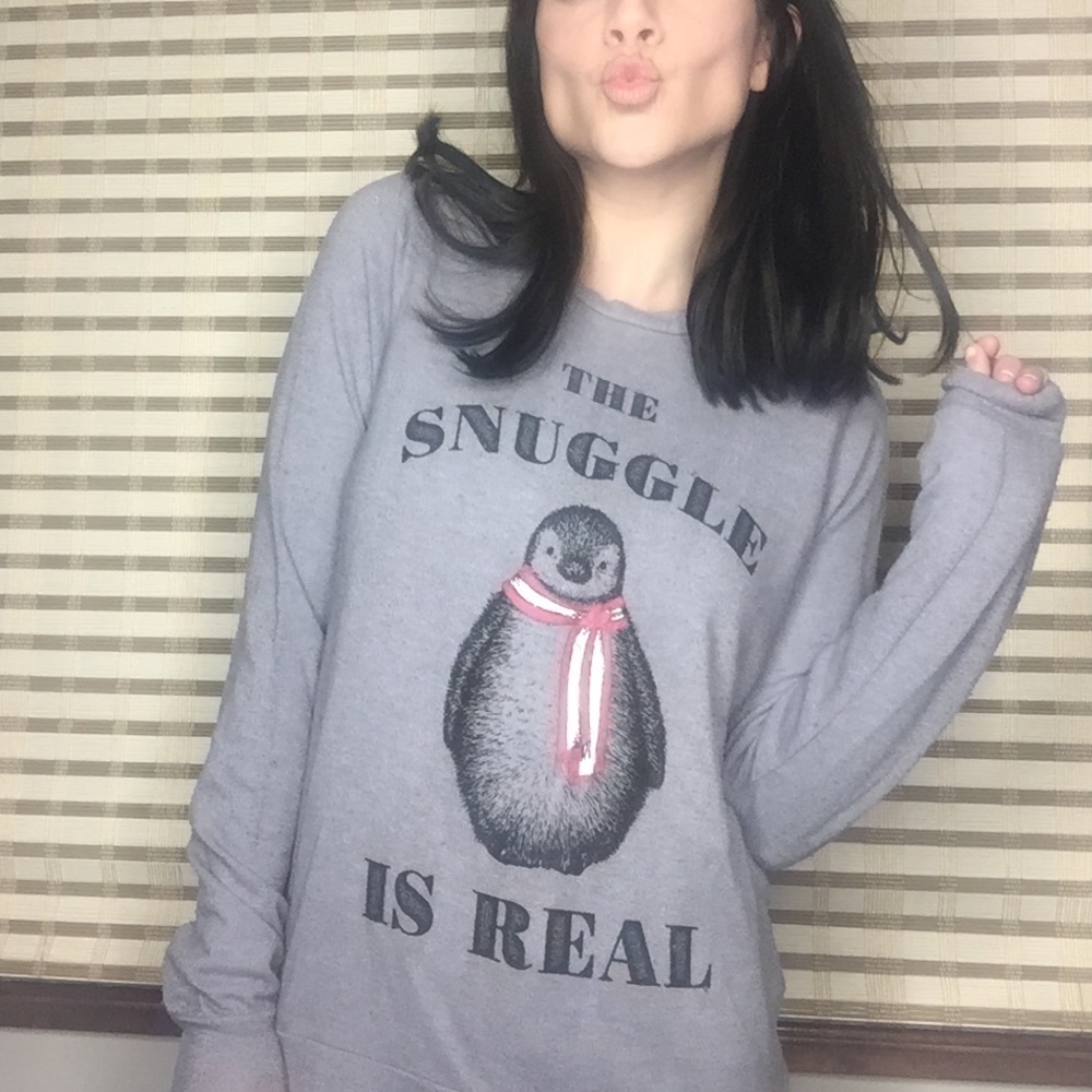 Recycled Karma Fuzzy Crew Sweater